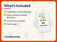 Christmas Counting Numbers 1-5 Worksheet – Kindergarten Math Practice preview 5