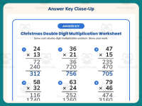 Christmas Double Digit Multiplication Worksheet – 4th Grade Math preview 7