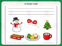 Christmas Lined Writing Paper – 1st Grade Lined Paper Practice preview 3