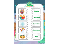 Christmas Matching Game Santa Snow Man for Preschool and Kindergarten preview 2