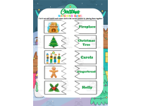 Christmas Matching Game Santa Snow Man for Preschool and Kindergarten preview 3