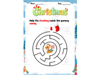 Christmas Santa Mazes for Preschool and Kindergarten Fun Printable Act preview 4
