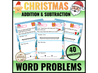 Christmas Word Problems Kindergarten Addition And Subtraction Within 1 preview