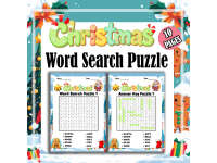 Christmas Word Search Puzzle Game Fun & Educational Activity for Kinde preview