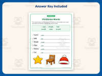 Christmas Words Worksheet – 2nd Grade Grammar Practice + Answer Key preview 3