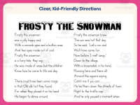 Christmas Worksheet: Frosty the Snowman Lyrics – PreK-6th Grade preview 4