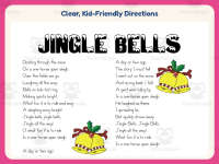 Christmas Worksheet: Jingle Bells Lyrics – PreK-6th Grade Poetry preview 4