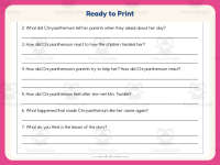 Chrysanthemum Worksheet – PreK-1st Grade Practice preview 7
