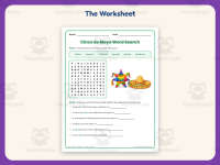 Cinco de Mayo Word Search Worksheet – 3rd Grade Holiday Practice preview 2