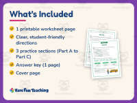 Circle & Underline Adverb Worksheet – 3rd Grade Adverbs Practice preview 5
