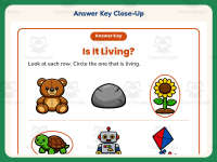 Circle Living Things Worksheet – 1st Grade Practice + Answer Key preview 7