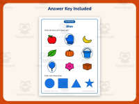 Circling Examples of Blue Worksheet – Kindergarten Colors Practice preview 3