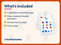 Circling Examples of Blue Worksheet – Kindergarten Colors Practice preview 5