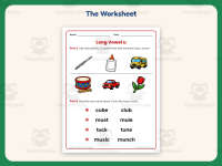 Circling Long Vowel Sounds U Worksheet – 1st Grade Long Vowels preview 2