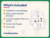Circling Long Vowel Sounds U Worksheet – 1st Grade Long Vowels preview 5