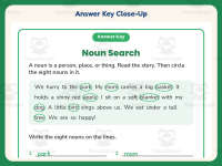 Circling Nouns Worksheet – 1st Grade Grammar Practice + Answer Key preview 7