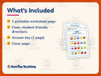 Circling Ordinal Numbers Worksheet – Kindergarten Counting Practice preview 5