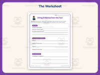 Citing Evidence from the Text Worksheet – 3rd Grade Essays Practice preview 2