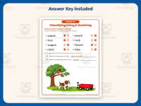 Classifying Living and Nonliving Things Worksheet – 2nd Grade Practice preview 3