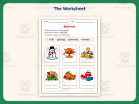 Classifying Seasons Pictures Worksheet – 1st Grade Classification preview 2