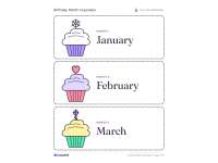 Birthday Month Cupcakes – Classroom Decor Set preview 2