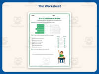 Classroom Rules Worksheet – 2nd Grade Back to School Practice preview 2