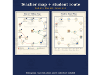 Classroom Treasure Hunt Game | Linked Clue Cards, Map & Certificates preview 4
