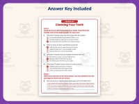 Cleaning Your Teeth – Reading Comprehension Worksheet – 3rd Grade preview 3