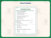 Cleo is Late for Class CL Phonics Stories Worksheet – 1st Grade Blends preview 7