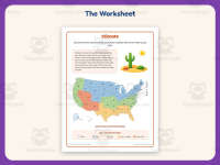 Climate Map Worksheet – 3rd Grade Maps & Weather Practice + Answer Key preview 2