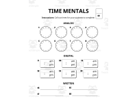 Clock Worksheets preview 3