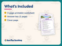 Collecting Ingredients – Reading Comprehension Worksheet – 4th Grade preview 5