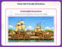 Colonial America Worksheet – 3rd Grade History Practice + Answer Key preview 4