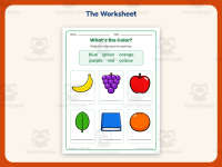 Color Names Pictures Worksheet – Kindergarten Colors Practice preview 2