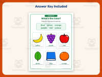 Color Names Pictures Worksheet – Kindergarten Colors Practice preview 3