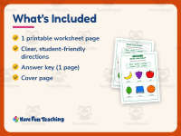 Color Names Pictures Worksheet – Kindergarten Colors Practice preview 5