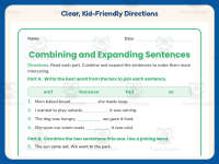 Combining and Expanding Sentences Worksheet – 2nd Grade Conjunctions preview 4