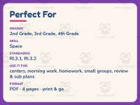 Comets Reading Comprehension Worksheet – 3rd Grade Space Practice preview 6
