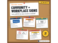 Community and Workplace Safety Signs Task Cards: Functional Reading preview