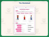 Community Helper Matching Worksheet – 1st Grade Social Studies preview 2