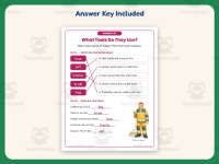 Community Helper Tools Matching Worksheet – 1st Grade Social Studies preview 3