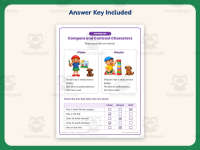 Compare and Contrast Characters Worksheet – 1st Grade Reading Practice preview 3