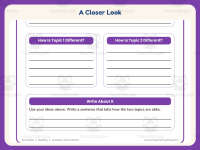 Compare and Contrast Graphic Organizer – 3rd Grade Grammar Practice preview 3