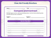 Compare and Contrast Graphic Organizer – 3rd Grade Grammar Practice preview 4