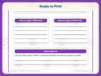 Compare and Contrast Graphic Organizer – 3rd Grade Grammar Practice preview 7
