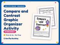 Compare and Contrast Graphic Organizer Activity – 2nd-5th Grade preview