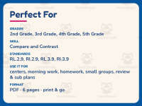 Compare and Contrast Graphic Organizer Activity – 2nd-5th Grade preview 6