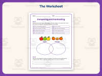 Comparing and Contrasting Venn Diagram Worksheet – 3rd Grade Practice preview 2
