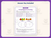 Comparing and Contrasting Venn Diagram Worksheet – 3rd Grade Practice preview 3