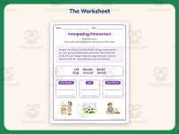 Comparing Characters Worksheet – 1st Grade Compare and Contrast preview 2